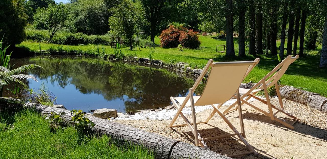 Le Vieux Moulin Gites - Detached Cottage With Garden Views And Pool Guégon Exteriör bild